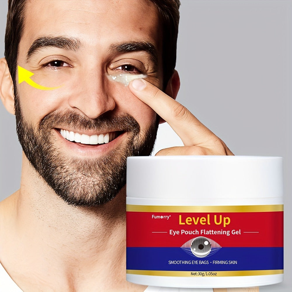 Level Up 30g Eye Cream Gel in a Wide Cosmetic Jar with Smooth Applicator-Style Container Design