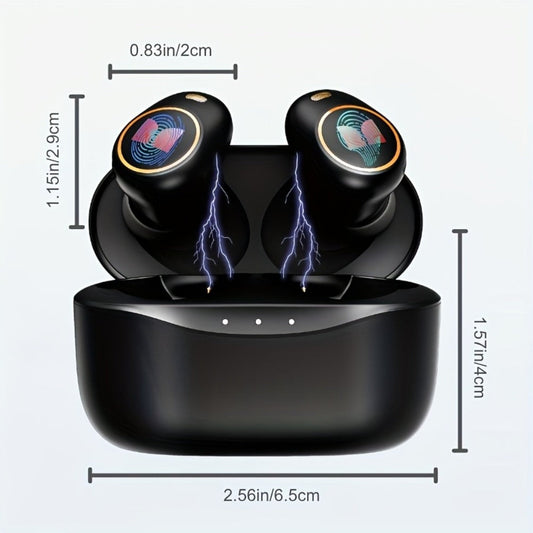 Monster True Wireless Earbuds Bluetooth 5.3 TWS Hi-Fi Sound Dual Noise-Cancelling Mic Touch Control Type-C Charging Case Lightweight Comfortable Fit Premium Black Gold Earphones