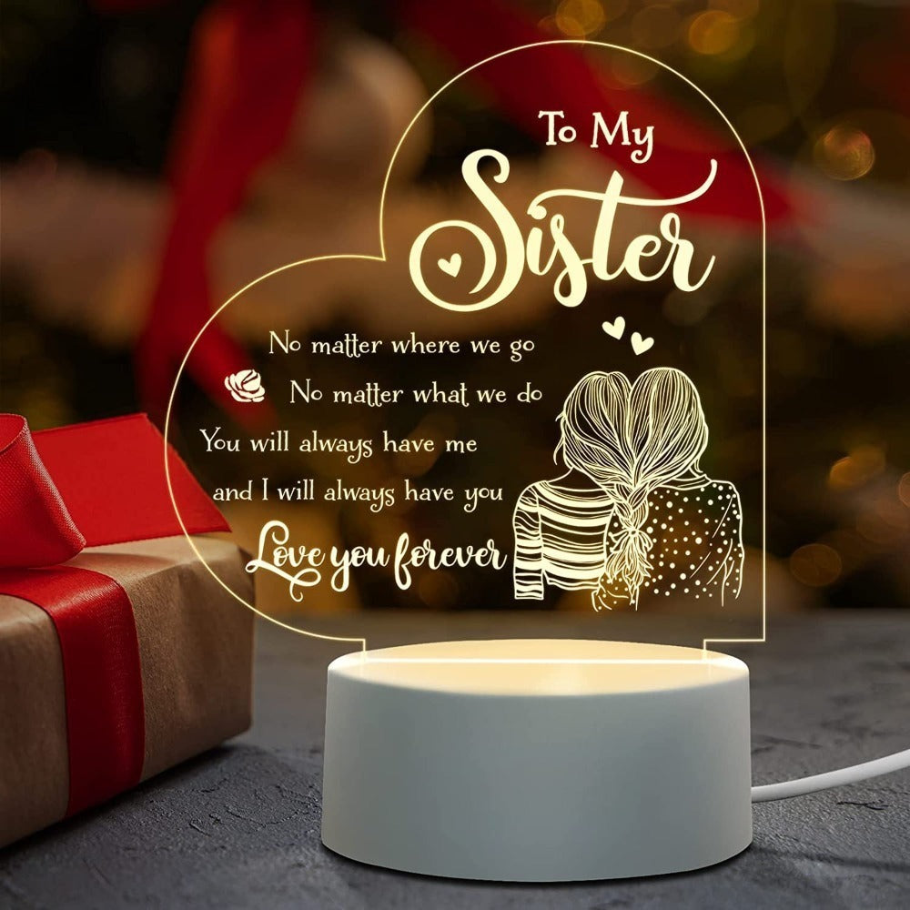 Space Floral Acrylic Night Light – Enchanting Galaxy Flower LED Desk Lamp, Aesthetic Bedroom Decor, Cute Room Accent Light, Unique Gift for Sister, Girls, Teens, Birthday & Any Occasion