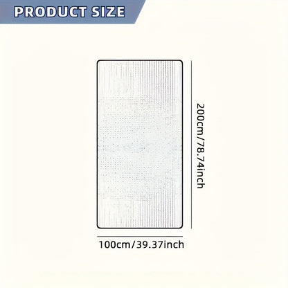 Two-Piece Foldable Camping Mat Set with Silver-Tone Surface and Displayed 78.74 x 39.37-Inch Size