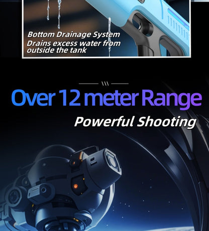 Electric Pulse-Light Water Blaster with Auto-Suction Refill, 16.54-Inch Body and Three Color Options