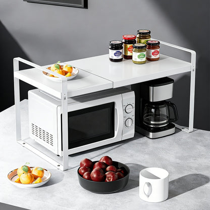 Expandable Cabinet Shelf Organizer Riser for Home Cooking, Dining and Outdoor Meals, with the Listed Configuration