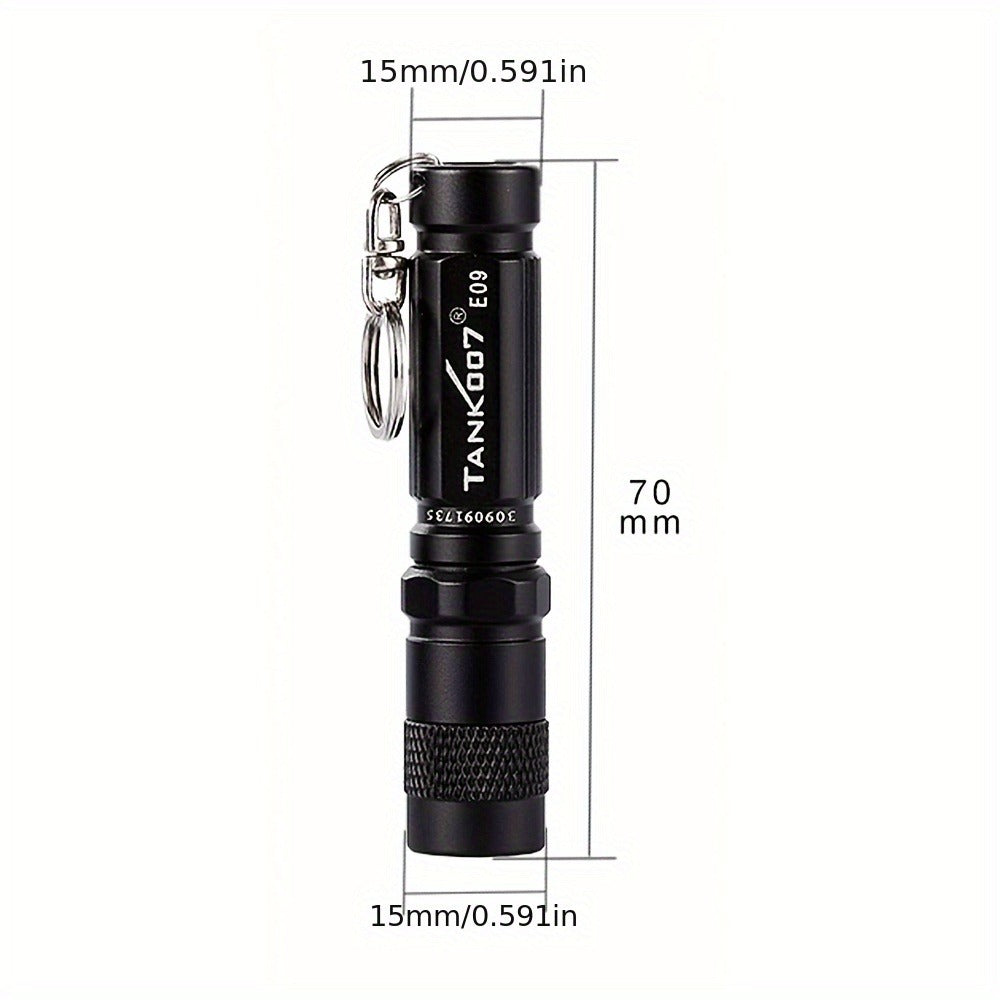 Flashlight Mini Keychain Pocket Light with Replaceable Battery in Gray, Pink or Black for Everyday Carry