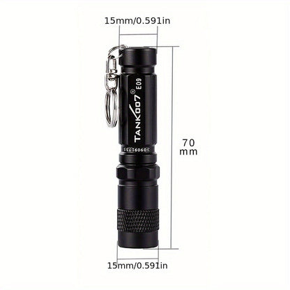 Flashlight Mini Keychain Pocket Light with Replaceable Battery in Gray, Pink or Black for Everyday Carry