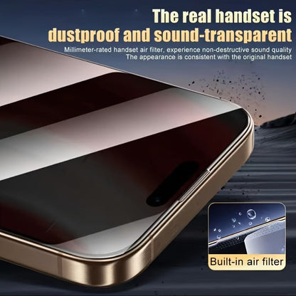 Anti-Spy Privacy Tempered Glass Screen Protector 5PCS for iPhone – Dust-Free Cabin Install, Full Coverage 9H Film for iPhone Air / 17 / 17 Pro Max / XS / 15 / 16 Series, Face ID Compatible