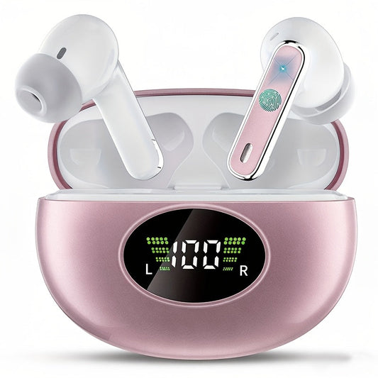 True Wireless Earbuds Bluetooth 5.4 In-Ear Set with 40-Hour Total Playtime, LED Case and Call Noise Reduction