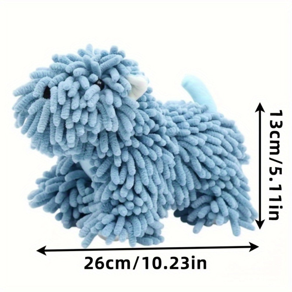 Puppy-Print Microfiber-Style Kitchen Towels in Blue, Gray, Pink or Brown Checkout Colors for Home and Everyday Use