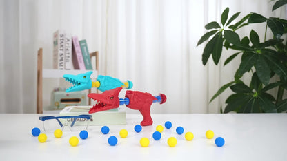 Dinosaur Shooting Game Toy with Sound Light & Spray – Movable Dino Target Launcher Set with Foam Bullets & Goggles for Boys Kids Ages 3+, Indoor Outdoor Blaster Birthday Gift