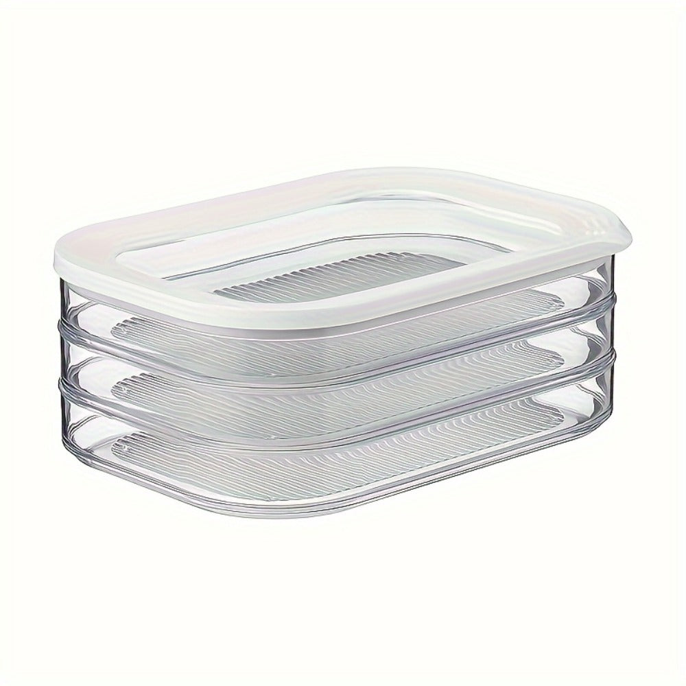 Food Storage Containers Single Reusable Fridge Box with Secured Lid for Meat, Produce and Leftover Organization