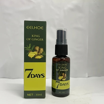 Ginger & Biotin Hair Growth Gift Set 2-Pack - Ginger Scalp Oil + Biotin Strengthening Serum 7-Day Nourishing Treatment for Hair Loss Moisturizing All Hair Types Women Men