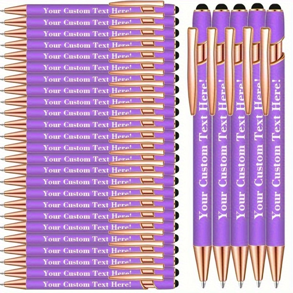 30-Pack Ballpoint Stylus Pens with Touchscreen Tips, Comfortable Grips and Seven Color Options