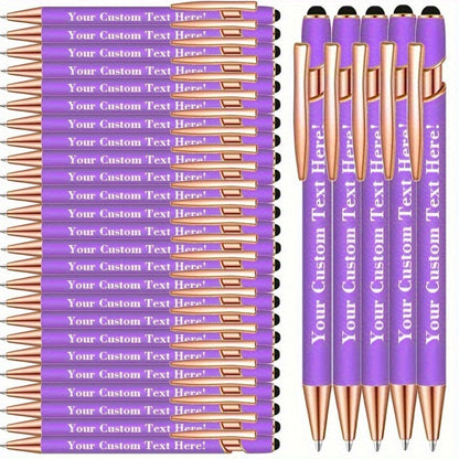 30-Pack Ballpoint Stylus Pens with Touchscreen Tips, Comfortable Grips and Seven Color Options