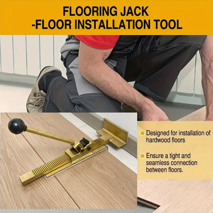 Hardwood Flooring Jack and Positioning Tool for Tongue-and-Groove, Laminate and Engineered Wood Installation