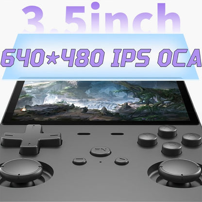 Handheld Game Console L35 with 3.5-Inch IPS HD Display, Open-Source Linux & 64GB/128GB Storage Options