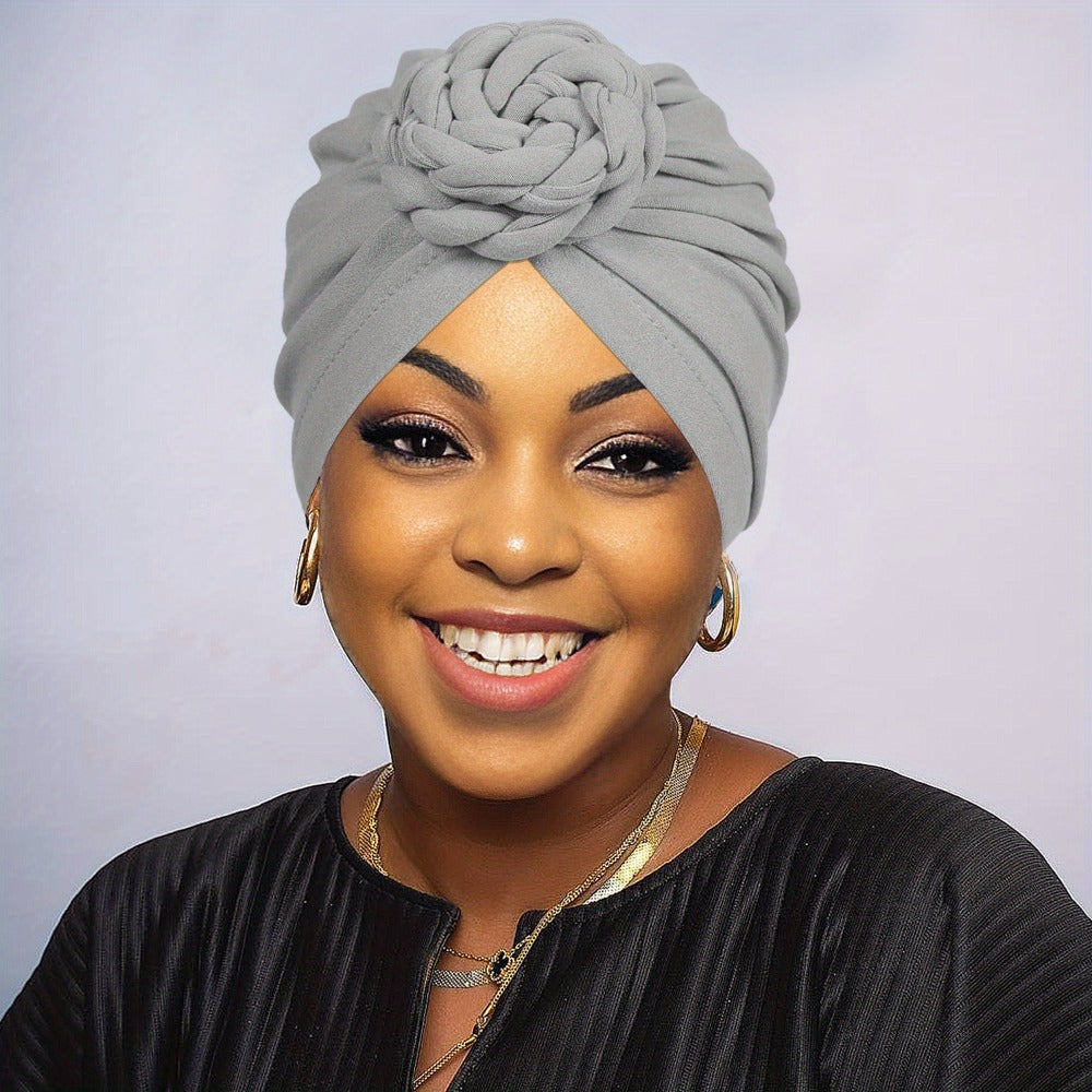 Five-Piece Braided Turban Headband Assortment in the Protected Mixed-Color Checkout Set for Styling