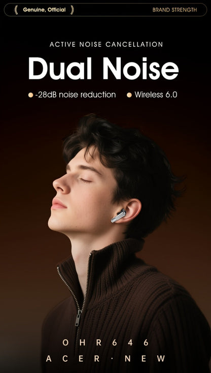 Acer Mini In-Ear Wireless Earbuds Bass Stereo Touch Control, Noise Cancelling Microphone Bluetooth 5.4, Portable Lightweight Long Battery Life, Compatible with Phone Laptop Tablet Mobile, for Exercise