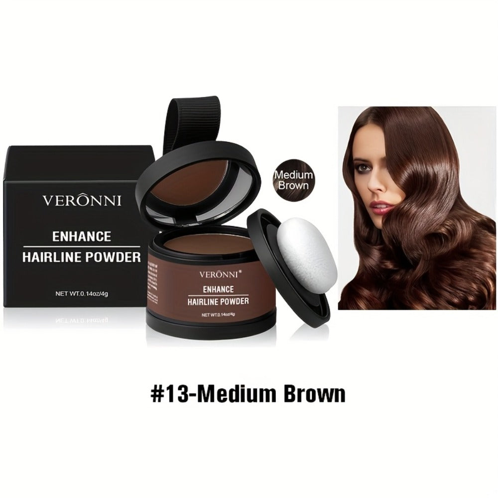 Hairline Shadow Powder Kit with Brush — Waterproof Hairline Concealer & Hair Root Touch Up Powder | Instant Fuller-Looking Hairline | 6 Shades for Women & Men All Hair Types