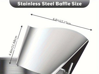 Stainless-Steel-Style Stand Mixer Pouring Chute in One- or Two-Piece Checkout Configurations