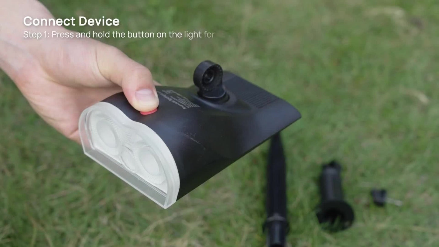 Solar Outdoor Spotlights RGB Smart Color Changing – App & Voice Control, Music Sync, 16M Colors, 14H Battery, Waterproof Landscape Accent Lights | 4 & 6 Pack