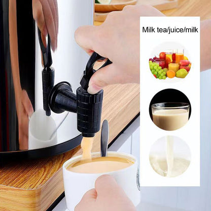 6L Insulated Beverage Dispenser with Spigot, Carry Handle, Twist Lid and Foldable Three-Leg Stand