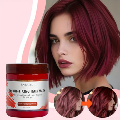CACAGIBA 300ml Color-Depositing Hair Mask in Screw-Top Jar with Red, Purple or Gray Options