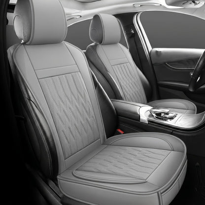 Car Seat Covers Front Pair with Full-Surround High-Back Design and Fifteen Color or Pattern Options