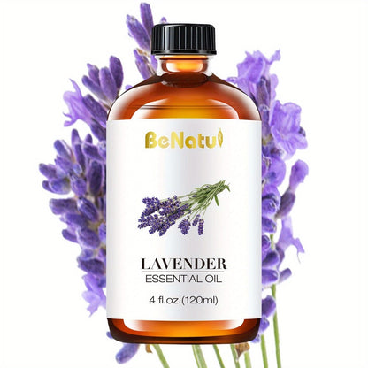 Essential Oil 120ml 4oz Pure Aromatherapy Oils for Diffuser Humidifier Candle Soap Making Lavender Peppermint Eucalyptus Frankincense Lemon Rosemary Lemongrass Vanilla Argan