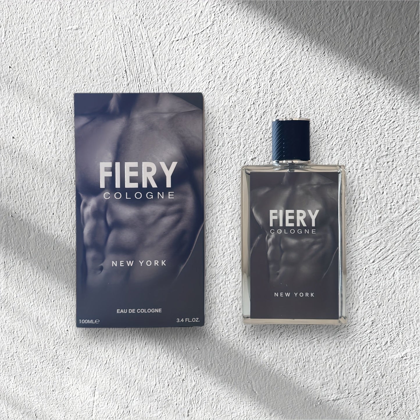 Eau de Parfum Fiery New York for Men in Dark Architectural Bottle with Citrus-Spice Source Profile