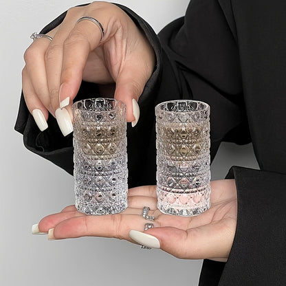 Diamond-Texture Shot Glass Set in Four- or Six-Piece Checkout Options for Home Bars and Party Serving