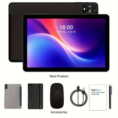 Android Tablet PRITOM 10.1-Inch with Android 14, A523 Octa-Core CPU and 32GB Internal Storage