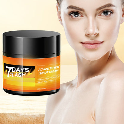 Body Cream 7DAYS FLASH 202g Jar with Glycerin, Hyaluronic Acid, Ginger Oil and Garcinia Cambogia Extract