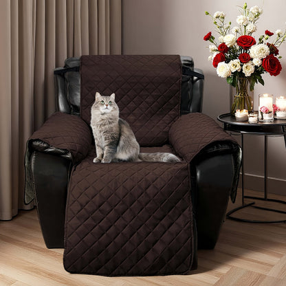 Non-Slip Recliner Chair Cover Sofa Slipcover with Elastic Straps Washable Pet Furniture Protector Indoor Outdoor 8 Colors