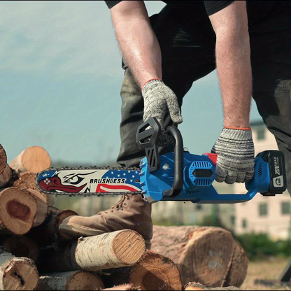 Cordless Chainsaw Auto Lube Tool-Free for Garden, Patio and Yard Use, with the Listed Configuration
