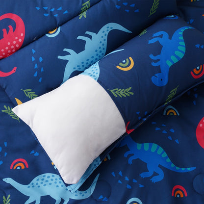 Kids Nap Mat Roll-Up Sleeping Mat for Daycare & Travel - 100% Polyester, Machine Washable, Fun Prints