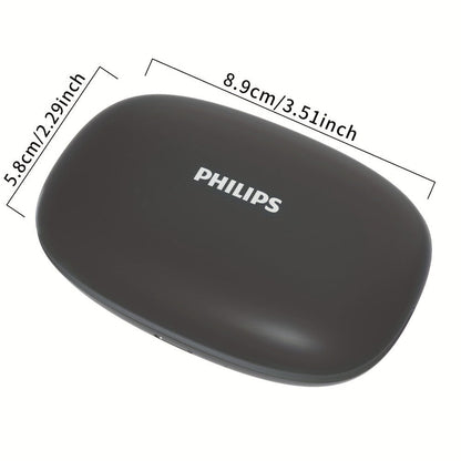 Philips TAT2708 True Wireless Earbuds, Stereo Surround Sound ENC Noise Cancellation Touch Controls Built-in Mic, 24H Polymer Battery USB-C Fast Charging Case, Lightweight for Commuting Workouts Daily Use