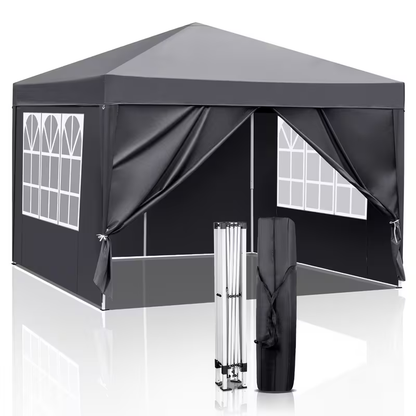 Instant Canopy 10x10 FT Oxford Fabric UPF50+ Sidewalls Commercial