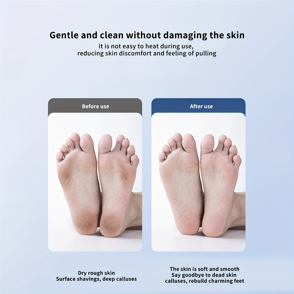 Callus Remover for Feet Electric Automatic Foot Grinder Rechargeable Dead Skin Exfoliator Pedicure Machine Foot File Scrubber for Cracked Heels Rough Skin Home Salon Use White