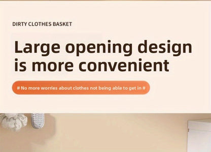 Large Gray Wall-Mounted Foldable Laundry Hamper with Lid for Bedrooms, Bathrooms and Living Rooms