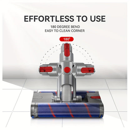 Dyson Replacement Brush Head Double Roller Compatible with V7 V8 V10 V11 V15 360° Swivel Hard Floor Vacuum Cleaner Attachment