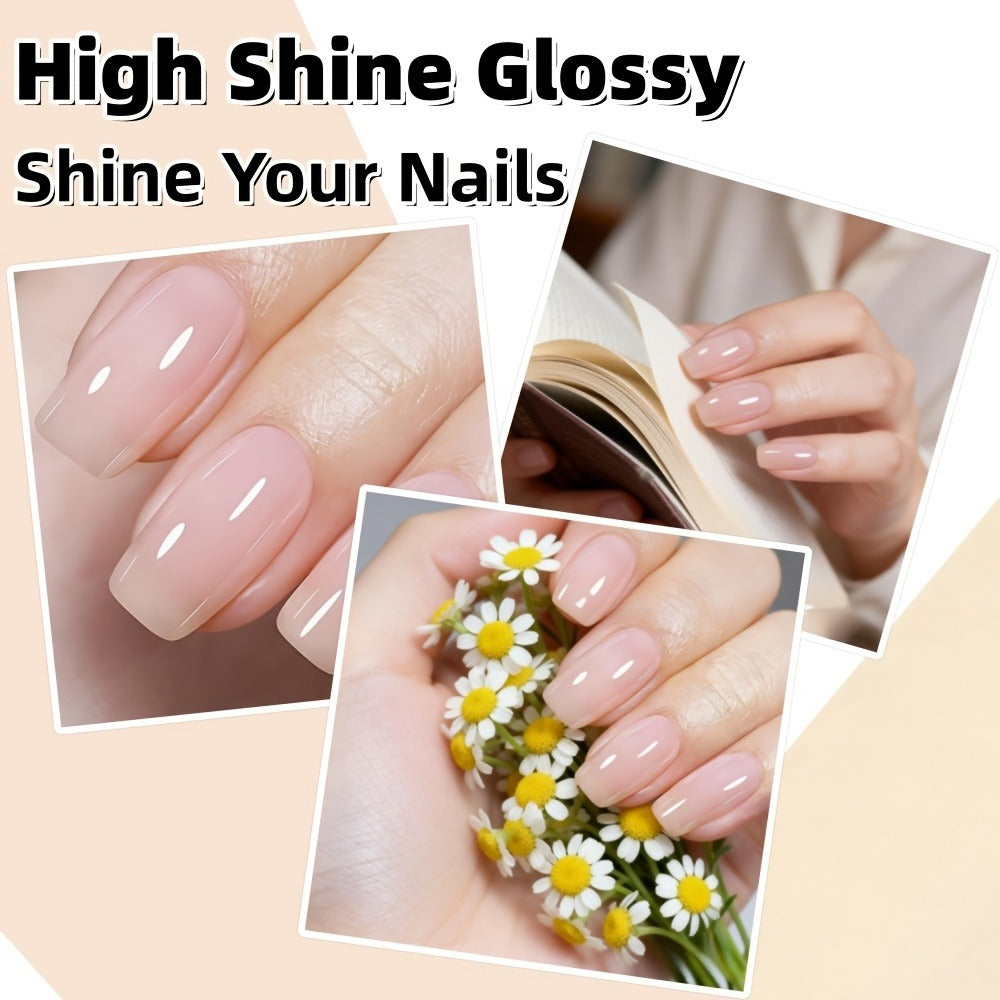 Gold-Cap Nail Care Coating in 16 ml Bottles with Two- or Four-Piece Quantity Options and Beige Labels