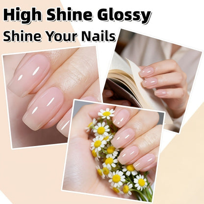 Gold-Cap Nail Care Coating in 16 ml Bottles with Two- or Four-Piece Quantity Options and Beige Labels