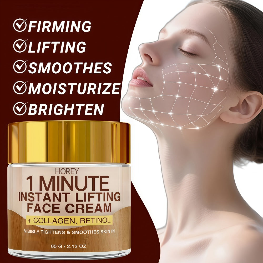 Anti-Aging Face Cream with Retinol & Collagen 2.12oz - Instant Firming Lifting Deep Hydration Smooths Fine Lines Enhances Radiance Elasticity Anti-Sagging for Women