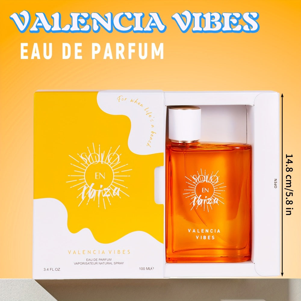 Women's Eau de Parfum Vanilla Gourmand Perfume Spray 3.4 oz — Valencia Vibes, Marbella, Madrid Muse & Barcelona Bliss | Long-Lasting Sweet EDP | Romantic Gift for Her