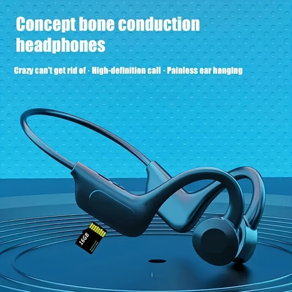 Open Ear Sports Headphones with Microphone 15-Hour Battery True Wireless Bluetooth Earphones for Running Exercising Cycling Gym Workout Awareness Mode