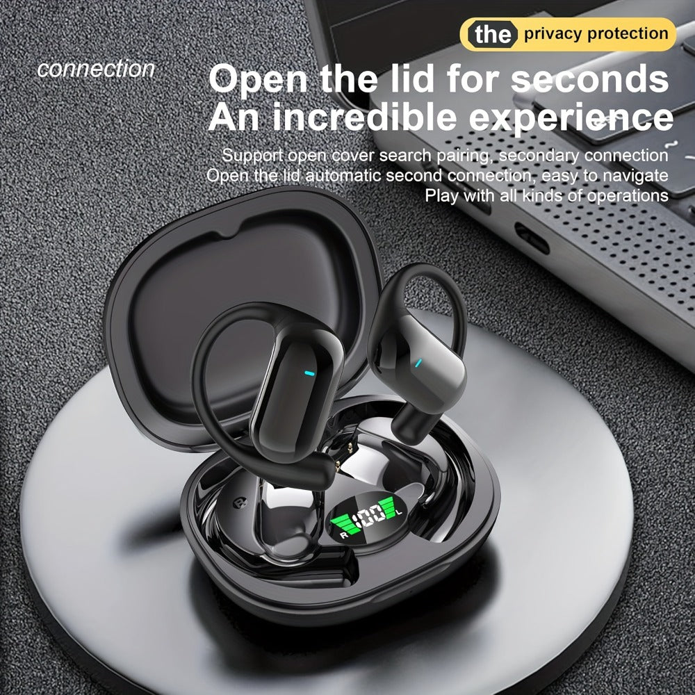AI Translation Earbuds 144 Languages Real-Time Bluetooth 6.1 TWS Meeting Notes Noise Cancelling Crystal Mic Touch Control Type-C Charging All Smartphones Business Travel