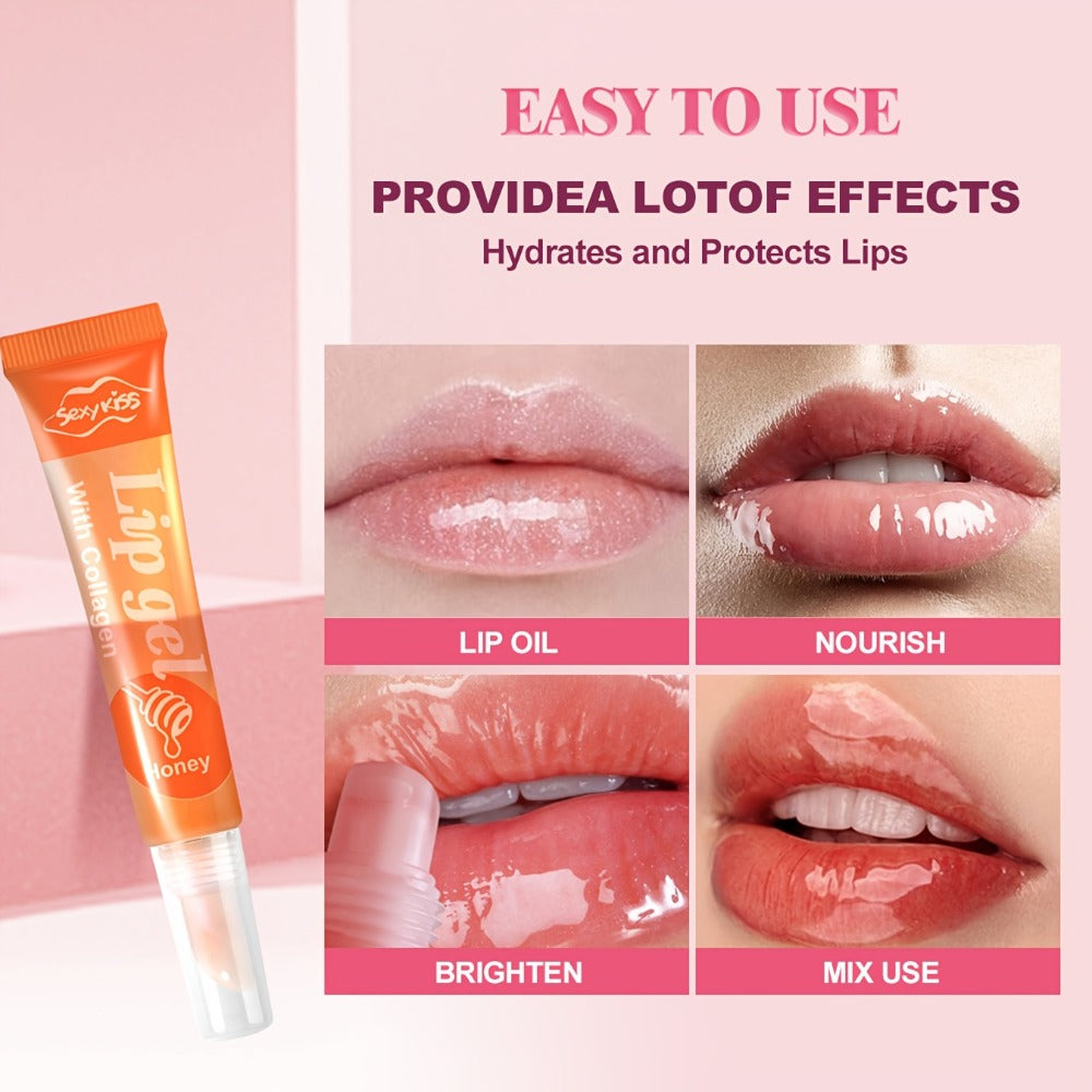 Lip Balm Set 24 PCS Luxury Gift Box Moisturizing Glossy Lip Gel Collection Hydrating Healing Chapped Lips Long Lasting Nourishing Lip Care Kit for Women Girls Birthday Christmas Valentine Gift