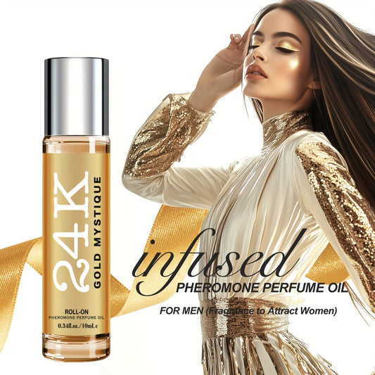 Pheromone Cologne for Men Roll-On Perfume Oil Attract Women Long Lasting Fragrance Natural Pheromones Alcohol-Free Concentrated Body Oil Dating Social Confidence Pocket Travel Size 0.34 fl oz