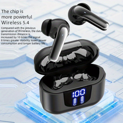 True Wireless Earbuds Sport In-Ear Set with Digital Battery Display, Touch Controls and Four Color Options