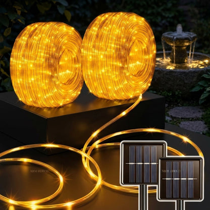 String Lights, Solar Flexible Fairy Lights with 50, 200 or 300 LEDs, Three Lengths and Four Color Options