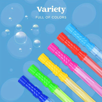 Big Bubble Wands Bulk with Refill Solution – 14.6 Inch Giant Bubble Maker 12 or 36 Pack for Kids, Summer Outdoor Party Favor Easter Basket Stuffer Birthday Gift School Activity Supplies